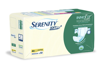 PANNOLONE PER INCONTINENZA SERENITY INNOFIT PREMIUM SOFTDRY+ EXTRA L 30 PEZZI - pharmaluna