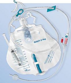 CATETERE IN SILICONE SCANALATO PROFILCATH PRECONNESSO CH18 LUNGHEZZA 40CM + SACCA DI DRENAGGIO DA 2000ML GRADUATA CON TUBO DI SCARICO ELASTICO E CHIUSURA A MORSETTO - pharmaluna