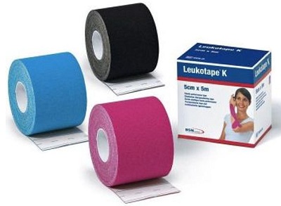 BENDA ADESIVA LEUKOTAPE K PER TAPING FISIOTERAPICO LARGHEZZA 5 CM LUNGHEZZA 5 M COLORE AZZURRO IN ROTOLO - pharmaluna