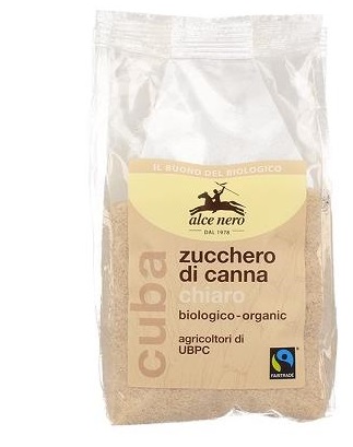 ZUCCHERO DI CANNA CHIARO BIO CUBA FAIRTRADE 500 G - pharmaluna