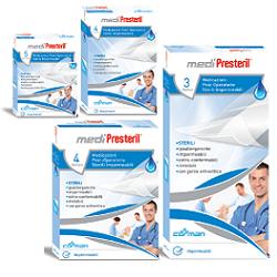MEDICAZIONE MEDIPRESTERIL POST OPERATORIA IMPERMEABILE STERILE 7,5X10CM 4 PEZZI - pharmaluna
