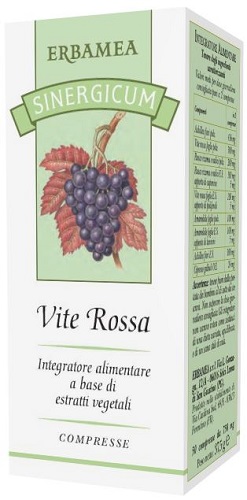 SINERGICUM VITE ROSSA 50 COMPRESSE - pharmaluna