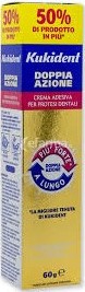 KUKIDENT PLUS DOPPIA AZIONE CREMA ADESIVA PER PROTESI DENTARIE 60 G - pharmaluna