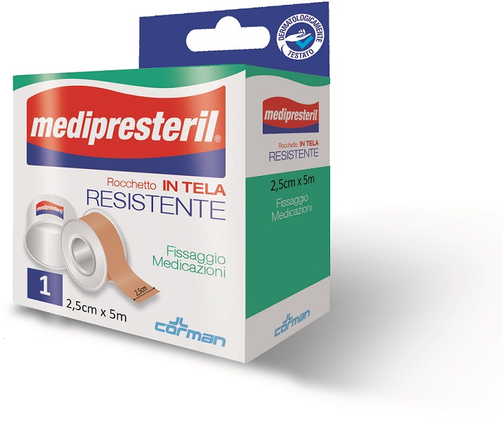 CEROTTO IN ROCCHETTO IN TELA MEDIPRESTERIL 5X250CM - pharmaluna