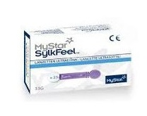 LANCETTE PUNGIDITO MYSTAR SYLKFEEL LANCETS 33 GAUGE 25 PEZZI - pharmaluna