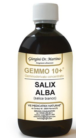 GEMMO 10+ SALICE BIANCO 500 ML LIQUIDO ANALCOLICO - pharmaluna
