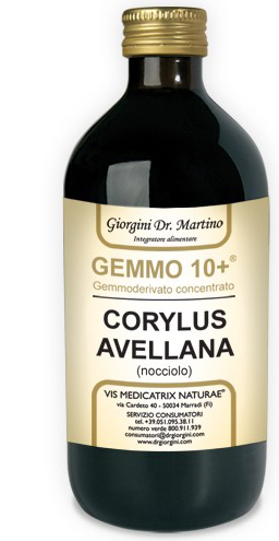 GEMMO 10+ NOCCIOLO 500 ML LIQUIDO ANALCOLICO - pharmaluna