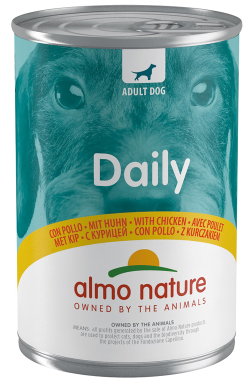 ALMO NATURE DOGS DAILY MENU CON POLLO 400G - pharmaluna