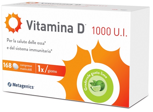 VITAMINA D 1000 UI 168 COMPRESSE MASTICABILI - pharmaluna