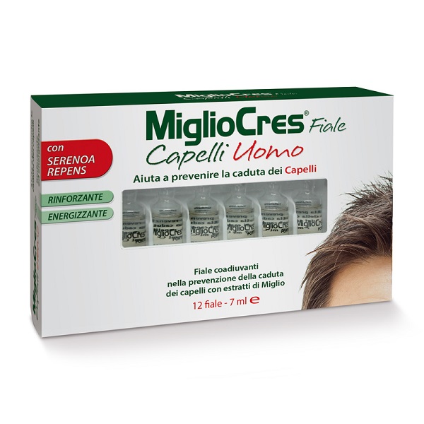 MIGLIOCRES FIALE CAPELLI UOMO 12 FIALE - pharmaluna
