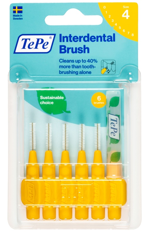 TEPE SCOVOLINO GIALLO 0,7 MM 6 PEZZI - pharmaluna