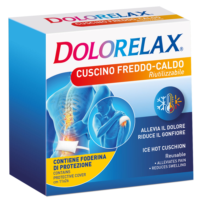 ICE HOT DOLORELAX CUSCINO RIUTILIZZABILE 11X26 CM 2 PEZZI - pharmaluna