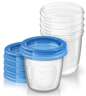 AVENT VASETTI VIA COPERCHIO 180 ML 5 PEZZI - pharmaluna
