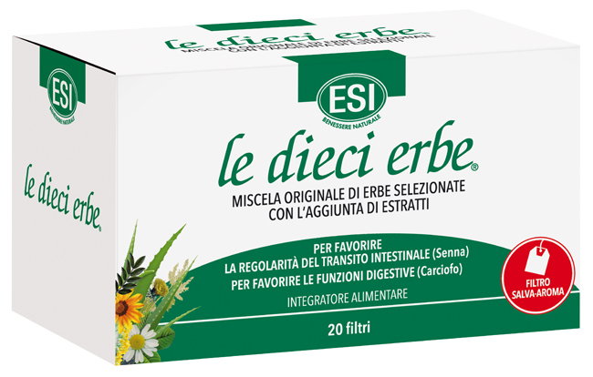 ESI LE DIECI ERBE TISANA 20 FILTRI - pharmaluna