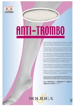 CALZA ANTITROMBO SOLIDEA BIANCO EXTRA LARGE 1 PAIO - pharmaluna
