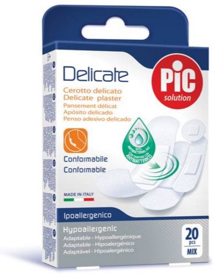 CEROTTO PIC DELICATE MIX 20 CEROTTI ANTIBATTERICO - pharmaluna