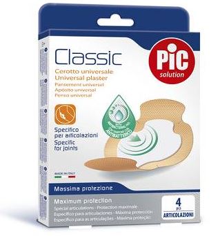 CEROTTO PIC CLASSIC ARTICOLAZIONI ANTIBATTERICO 4 PEZZI - pharmaluna