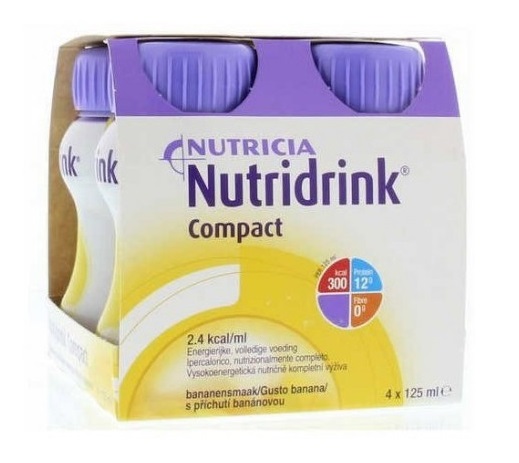 NUTRIDRINK COMPACT BANANA 4X125 ML - pharmaluna