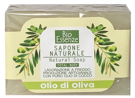 BIO ESSENZE SAPONE NATURALE OLIO DI OLIVA 100 G - pharmaluna