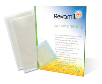 REVAMIL GARZE IMBEVUTE DI MIELE 10X10 CM 10 PEZZI - pharmaluna