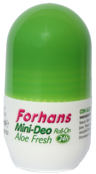 FORHANS MINI DEO ALOE FRESH 20 ML - pharmaluna