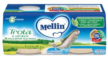 MELLIN OMOGENEIZZATO TROTA 2 X 80 G - pharmaluna