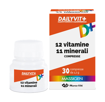 DAILYVIT+ 12 VITAMINE 11 MINERALI 30 COMPRESSE - pharmaluna