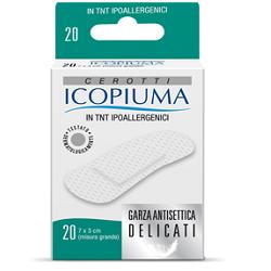 ICOPIUMA CEROTTO IN TESSUTO NON TESSUTO GRANDE 20 PEZZI - pharmaluna