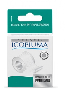 CEROTTO IN ROCCHETTO ICOPIUMA TESSUTO NON TESSUTO CARTA 2,5X500 CM - pharmaluna