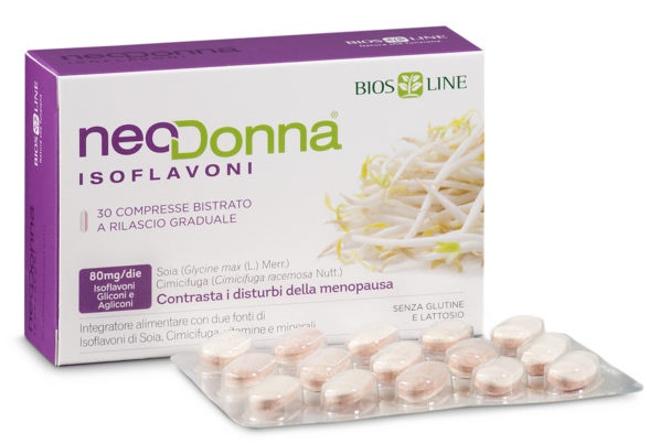 BIOSLINE NEODONNA ISOFLAVONI BISTRATO 30 COMPRESSE - pharmaluna