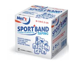 CEROTTO MEDS IN TELA BIANCA SPORTIVO 1000X2,5CM - pharmaluna