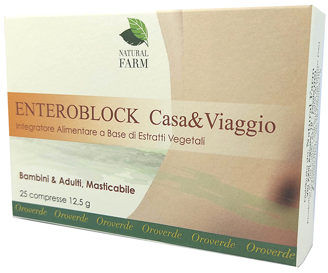 ENTEROBLOCK CASA&VIAGGIO 25 COMPRESSE - pharmaluna
