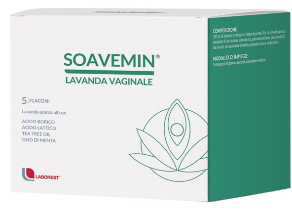 SOAVEMIN LAVANDA VAGINALE 5 FLACONI 100 ML - pharmaluna