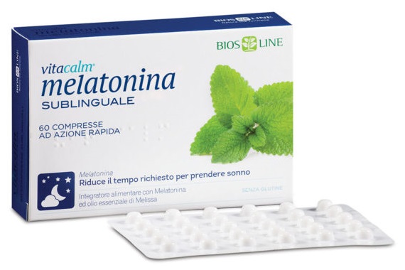 BIOS LINE VITACALM MELATONINA SUBLINGUALE 60 COMPRESSE 1 MG - pharmaluna