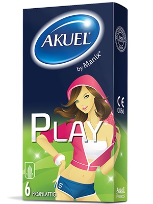 PROFILATTICO ANSELL AKUEL BY MANIX PLAY B 12 PEZZI - pharmaluna