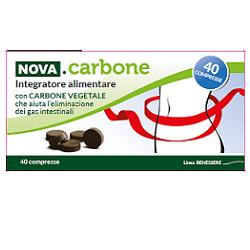 NOVA CARBONE VEGETALE 40 COMPRESSE - pharmaluna