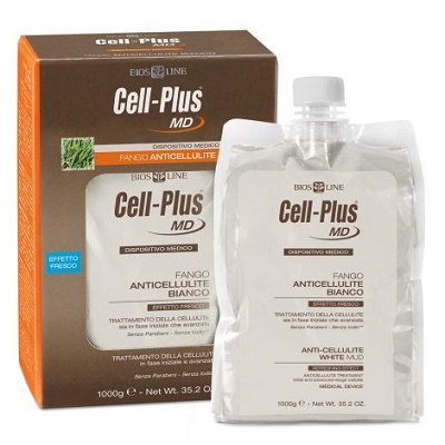 CELLPLUS MD FANGO BIANCO ANTICELLULITE EFFETTO FRESCO 1 KG - pharmaluna