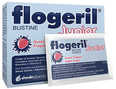 FLOGERIL JUNIOR FRAGOLA 20 BUSTINE - pharmaluna