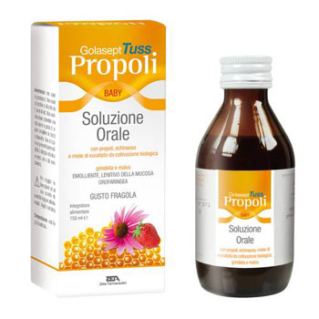 GOLASEPT TUSS PROPOLI BABY SOLUZIONE ORALE 150 ML - pharmaluna