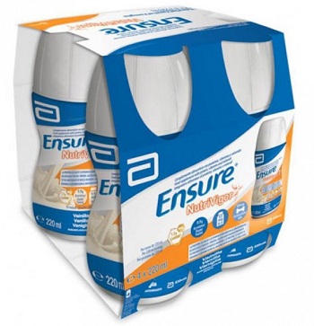 ENSURE NUTRIVIGOR VANIGLIA 4 BOTTIGLIE DA 220 ML - pharmaluna
