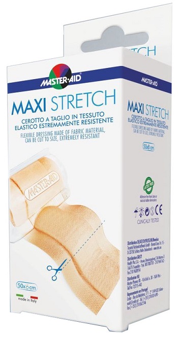 MASTER-AID STRETCH CEROTTO A TAGLIO IN TESSUTO ELASTICO RESISTENTE 50 X 6 CM - pharmaluna