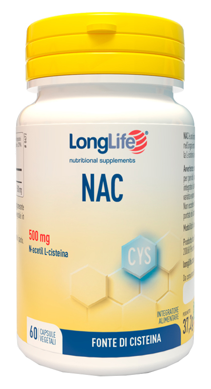 LONGLIFE NAC 60 CAPSULE VEGETALI - pharmaluna