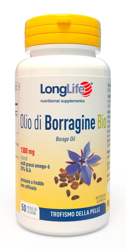 LONGLIFE OLIO BORRAGINE BIO 50 PERLE - pharmaluna