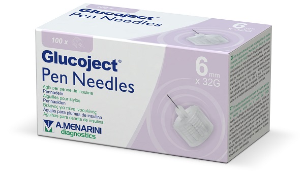 AGO PER PENNA DA INSULINA GLUCOJECT 6 MM GAUGE 32 100 PEZZI - pharmaluna