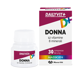 DAILYVIT+ DONNA MULTIVITAMINICO E MULTIMINERALE 30 COMPRESSE RIVESTITE - pharmaluna