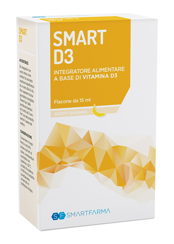 SMART D3 GOCCE 15 ML GUSTO BANANA - pharmaluna