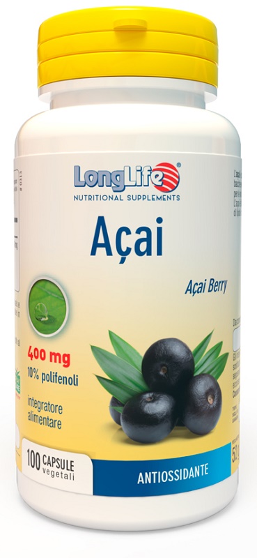 LONGLIFE ACAI 100 CAPSULE VEGETALI - pharmaluna