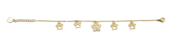 BRACCIALE ZAMPA GOLD - pharmaluna