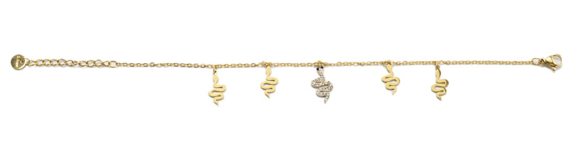 BRACCIALE SERPENTE GOLD - pharmaluna