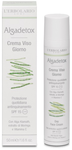 ALGADETOX CREMA VISO GIORNO PROTEZIONE QUOTIDIANA ANTINQUINAMENTO SPF15 50 ML - pharmaluna